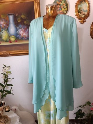 Chaqueta vintage azul celeste