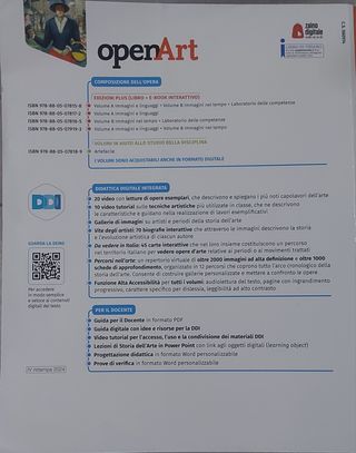 Vendo libro scolastico OpenArt per errato acquisto