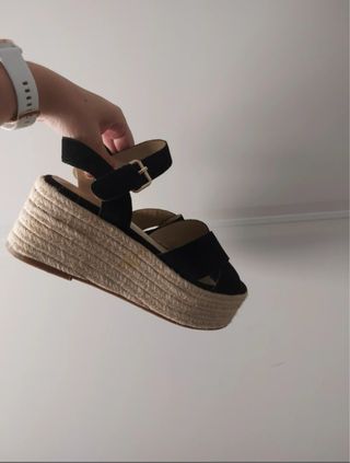 Sandalias plataforma negras