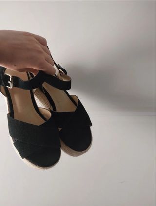 Sandalias plataforma negras