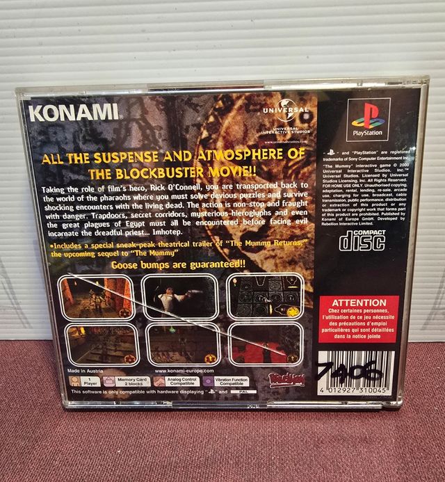 PS1 La Mummia PAL UK - Senza Manuale