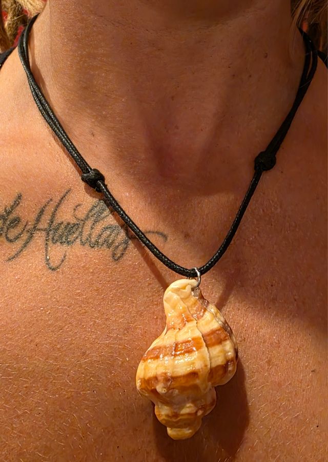 Colgante de caracola natural