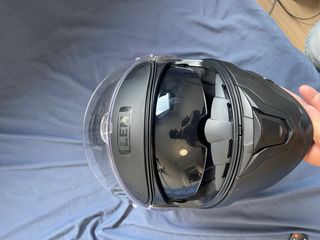 Casco moto LEM negro mate