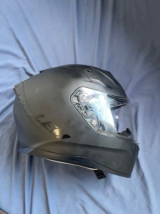 Casco moto LEM negro mate