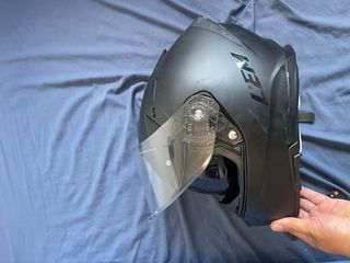 Casco moto LEM negro mate