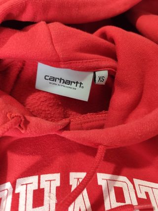 Sudadera roja Carhartt mujer