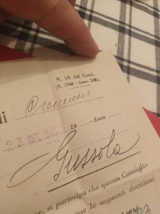 Certificato leva militare 1941