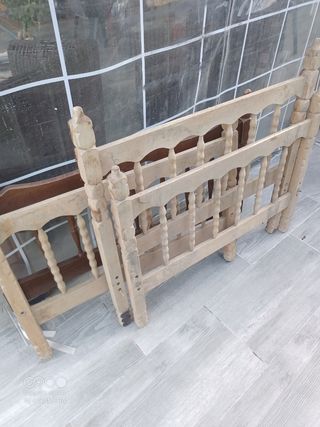 Cabeceros madera estilo rústico