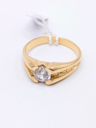 Anillo oro 18k con circonita