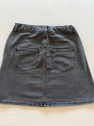 Falda vaquera gris
