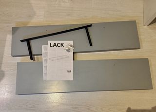 Estanterías pared IKEA grises - 2uds