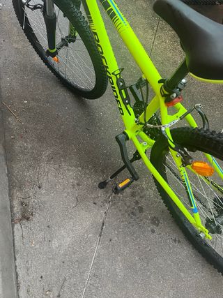 Bicicleta Rockrider montaña verde fosforito