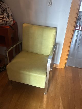 Sillón verde metal - Moderno