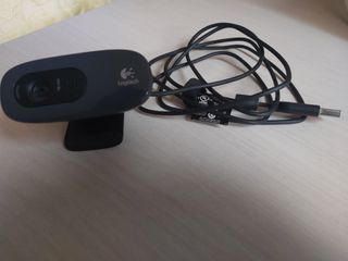 Webcam Logitech - Cámara web negra