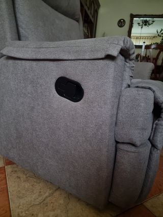 Sillón relax gris - Tela