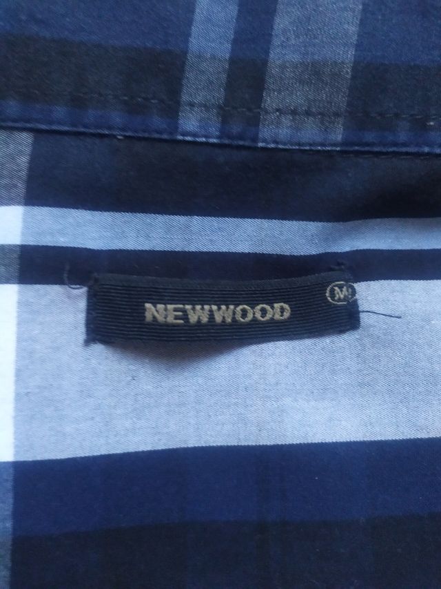 Camisa de hombre a cuadros de algodón talla m