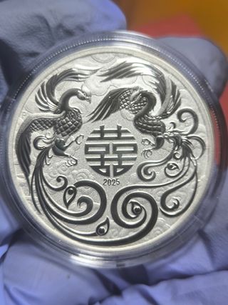 Moneda 1 Onza Plata Fénix 2025 Mitos y Leyendas