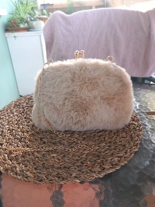 Bolso de Pelo Beige
