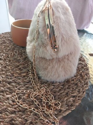 Bolso de Pelo Beige