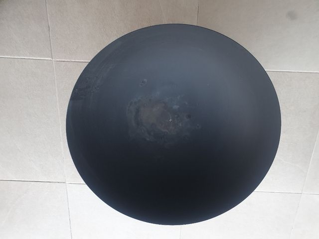 Brasero exterior metal negro