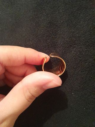 Anillo dorado para pulgar Golfi