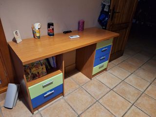 Cama nido infantil con escritorio