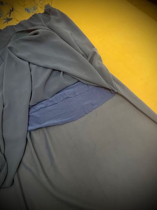Vestito lungo estivo blu e bianco
