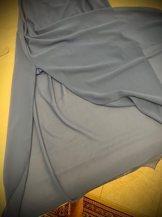 Vestito lungo estivo blu e bianco