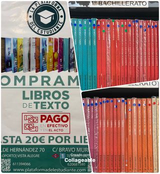 Libros de 1 Bachillerato con descuento hasta 75%