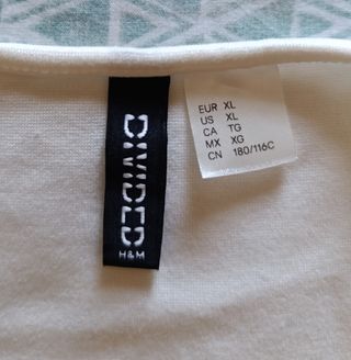 Top H&M blanco XL - Escote cuadrado