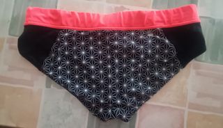 Bikini negro y rojo T.42-XL