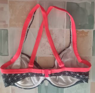Bikini negro y rojo T.42-XL