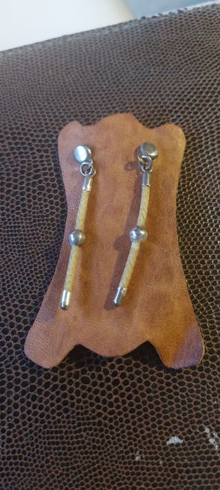 Pendientes largos plata 925