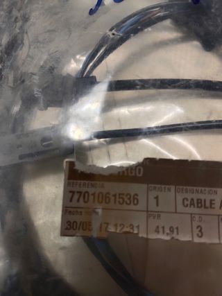 Centralita airbag, pretensor y cableado Traffic