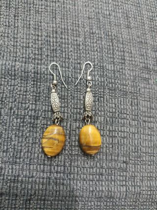 Pendientes de ojo de tigre