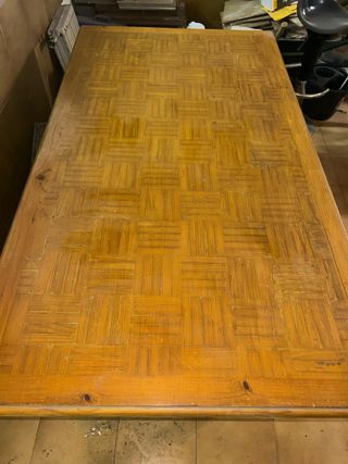 Conjunto mesa comedor antigua 6 sillas