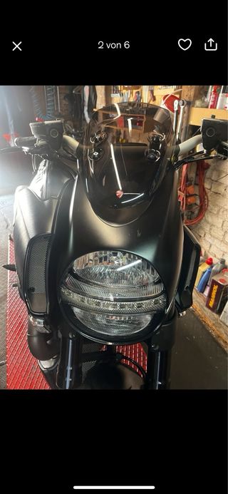 Cupula Ducati Diavel 1200 original (faro circular)