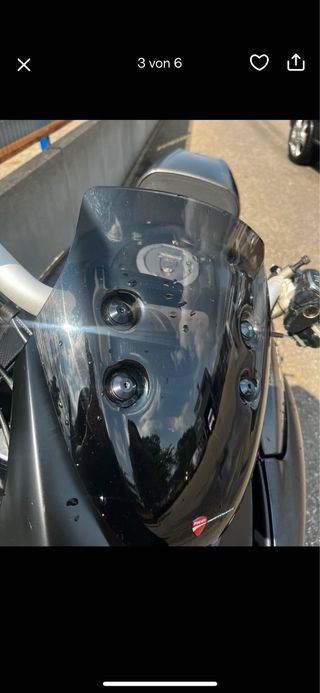 Cupula Ducati Diavel 1200 original (faro circular)