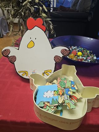Puzzle Djeco 24 piezas - Gallinas