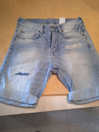 Shorts vaqueros niño - 3 unidades,talla 11-12