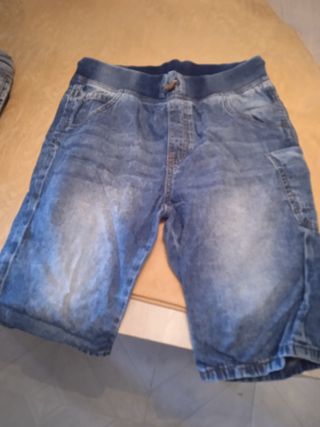 Shorts vaqueros niño - 3 unidades,talla 11-12