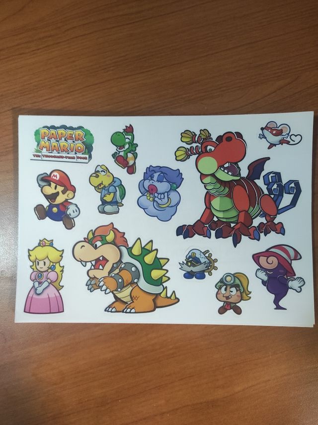 Pegatinas Papel Mario Nintendo Switch