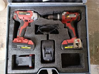 Taladro percutor + atornillador Stayer 18V