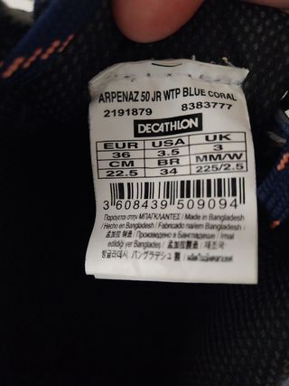 Zapatillas Quechua Arpenaz Jr impermeables