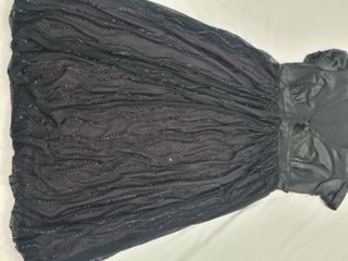 Vestido negro brillo talla 40
