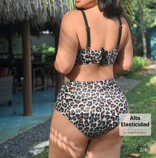 Bikini Shein 3XL - Impresion Leopardo