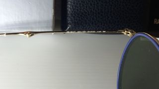 Ray-Ban RB3517 plegables, doradas y azul 