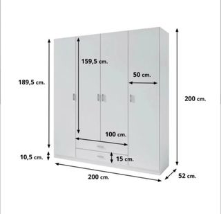 Armario blanco nuevo