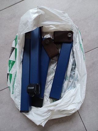 4 Patas somier PVC negras