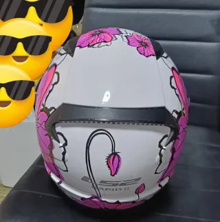 Casco moto LS2 Rapid talla S, con 2 viseras